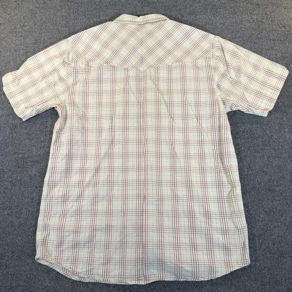 The North Face A5 Series Mens Medium Short Sleeve Plaid Button Down Shirt #3315